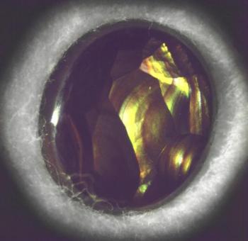 Огненный  агат  (разн. халцедона) (Fire Agate)